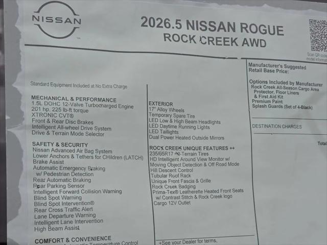 2026 Nissan Rogue Rock Creek