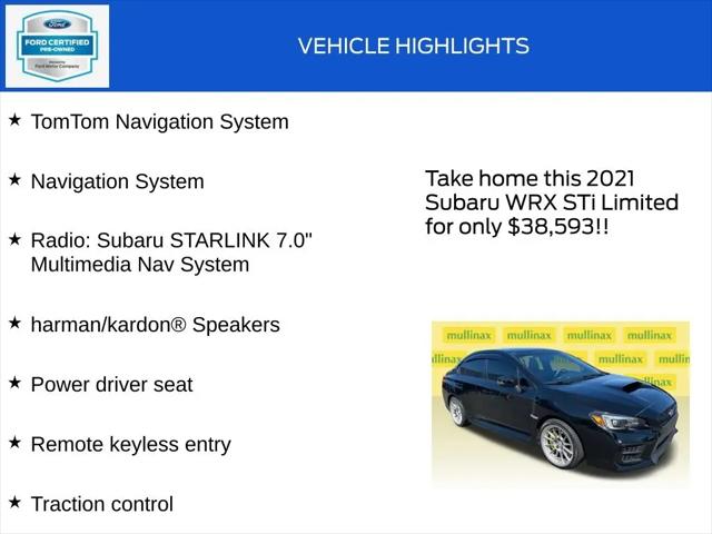 2021 Subaru WRX STI Limited