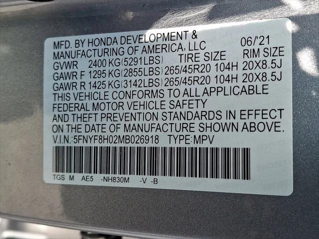 2021 Honda Passport AWD Elite