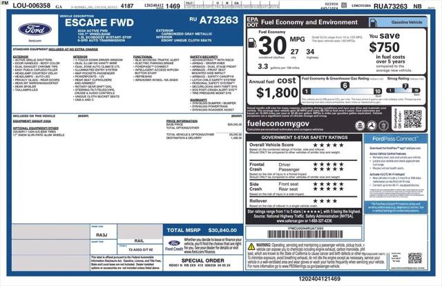 2024 Ford Escape Active