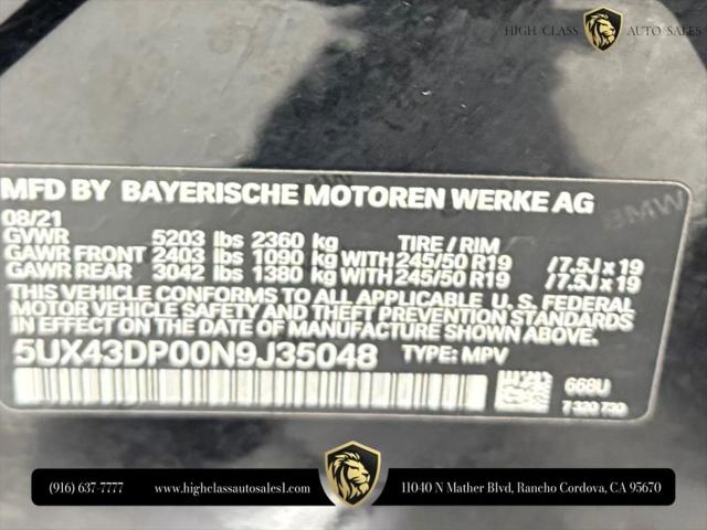 2022 BMW X3 sDrive30i