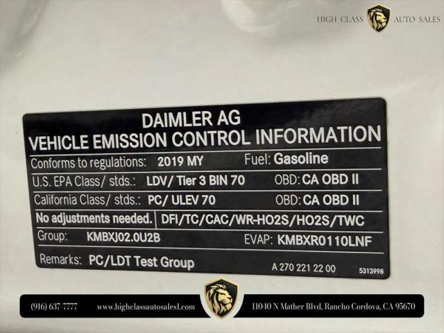 2019 Mercedes-Benz CLA 250