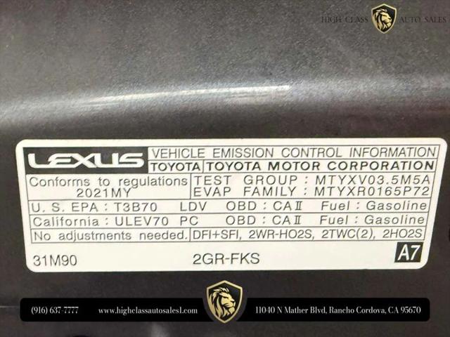 2021 Lexus IS 350 F SPORT