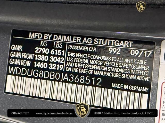 2018 Mercedes-Benz S 560 S 560