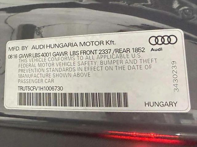 2017 Audi TT 2.0T