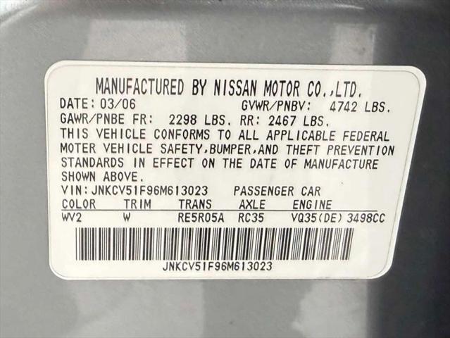 2006 INFINITI G35 G35x