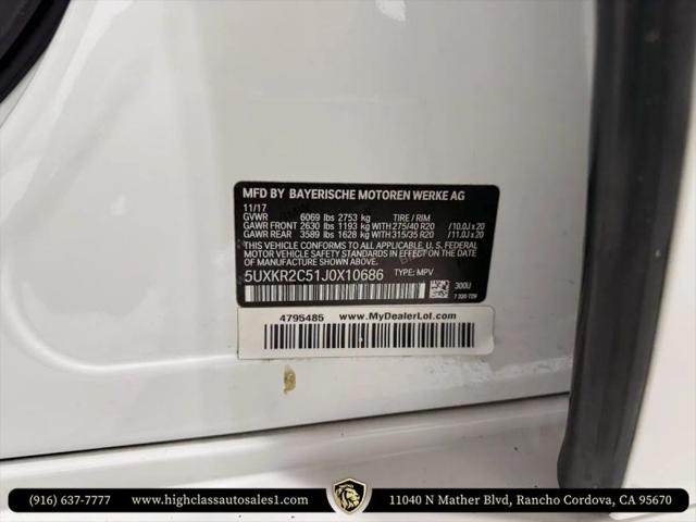 2018 BMW X5 sDrive35i