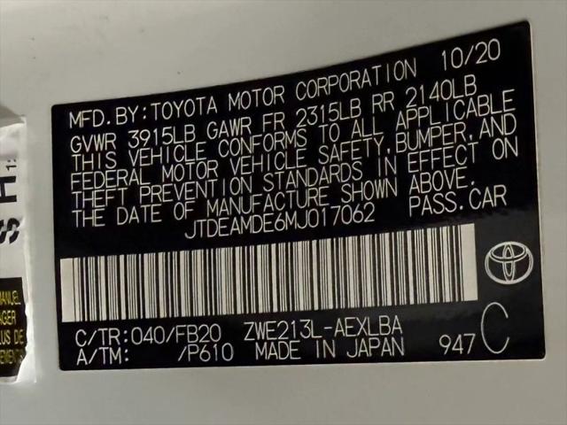 2021 Toyota Corolla Hybrid LE