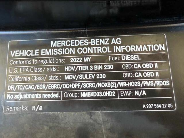 2022 Mercedes-Benz Sprinter 3500XD High Roof V6