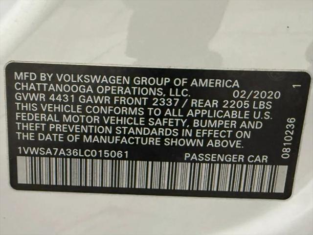 2020 Volkswagen Passat 2.0T SE