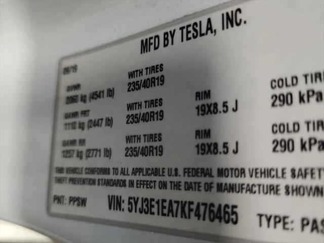 2019 Tesla Model 3 Standard Range Plus