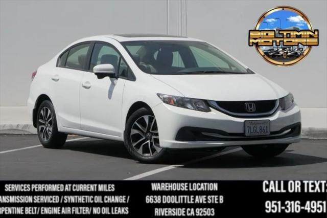 2015 Honda Civic EX for sale in Riverside, CA