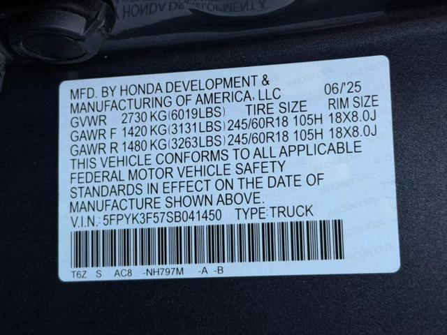 2025 Honda Ridgeline RTL