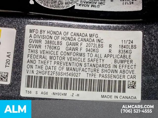 2025 Honda Civic Sport