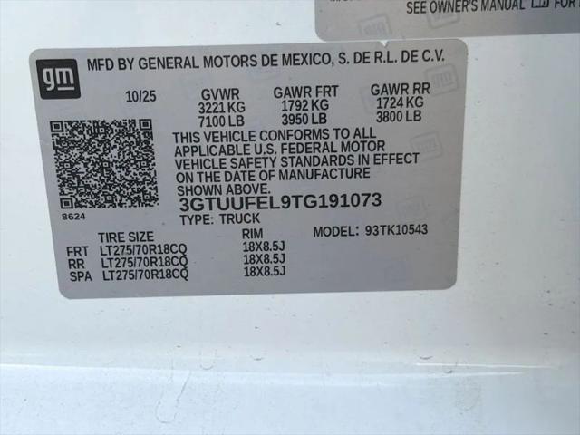2026 GMC Sierra 1500 Crew Cab, Short Bed, AT4X, 4WD