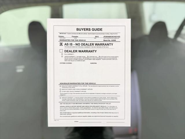 2012 Subaru Forester 2.5X