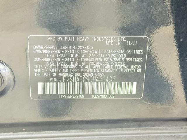 2012 Subaru Forester 2.5X