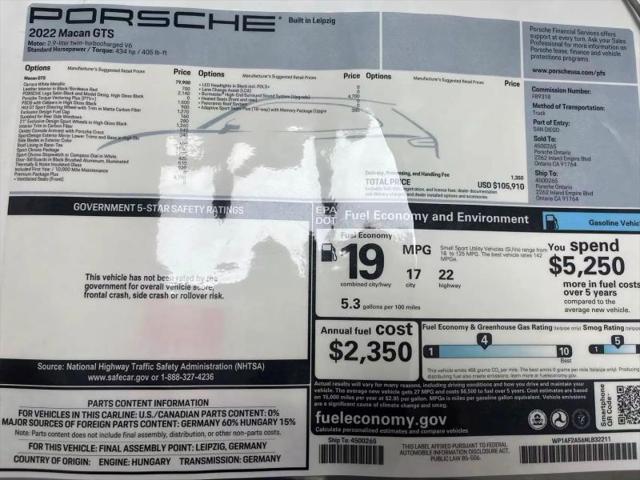 2022 Porsche Macan GTS