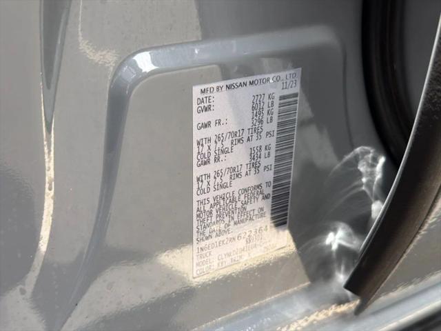 2024 Nissan Frontier Crew Cab PRO-4X 4x4
