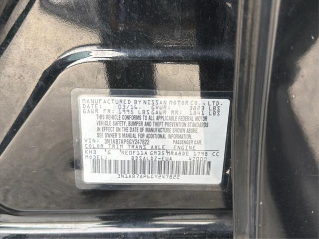 2016 Nissan Sentra SV