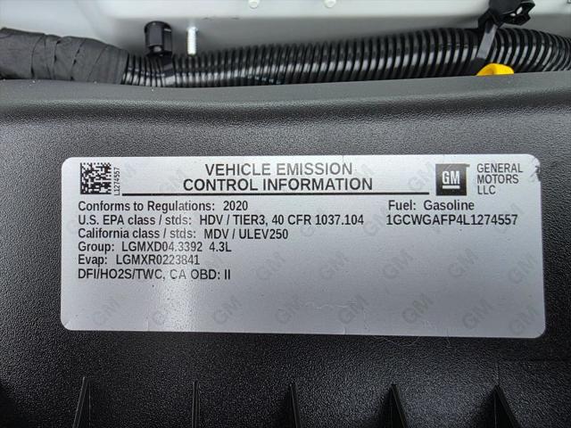 2020 Chevrolet Express Cargo Van RWD 2500 Regular Wheelbase WT
