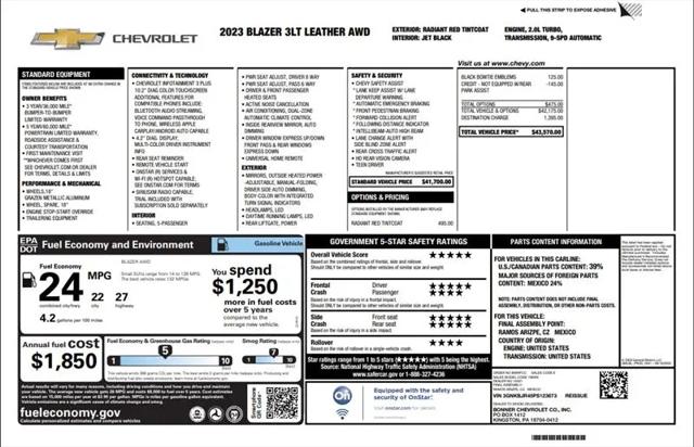 2023 Chevrolet Blazer AWD 3LT