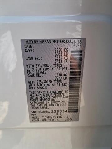 2025 Nissan Pathfinder Platinum 4WD