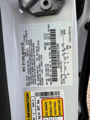 2018 Ford Fusion Hybrid S