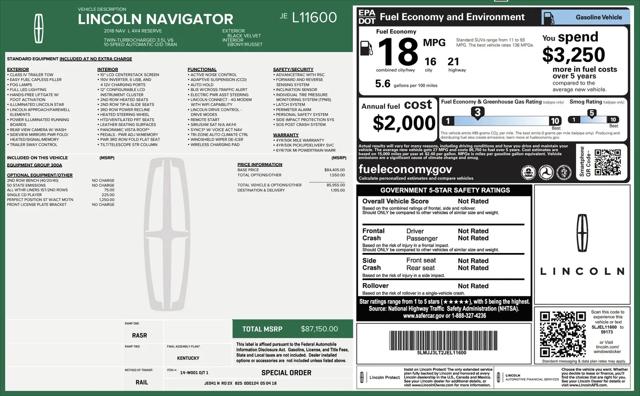2018 Lincoln Navigator L Reserve