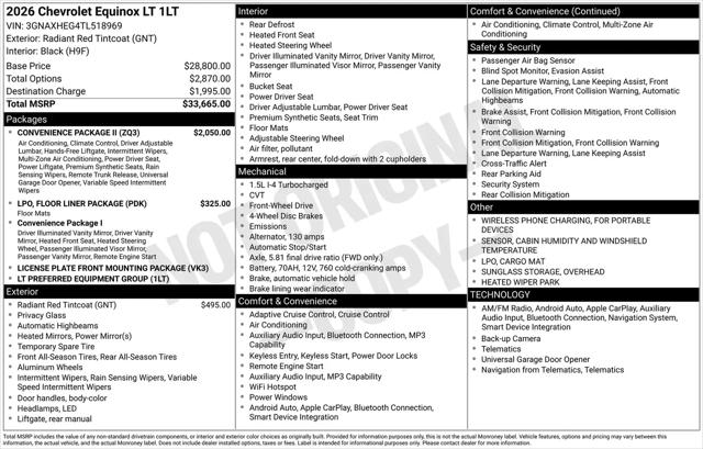 2026 Chevrolet Equinox FWD LT
