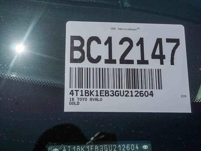 2016 Toyota Avalon XLE