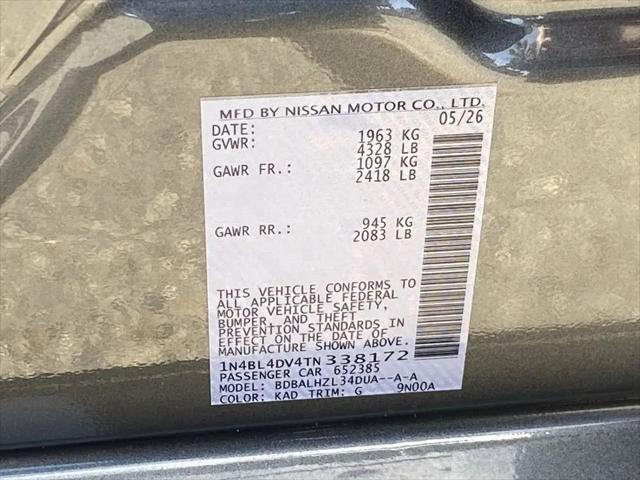 2026 Nissan Altima SV FWD