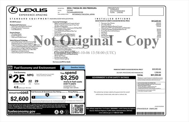 2024 Lexus RX 350 Premium