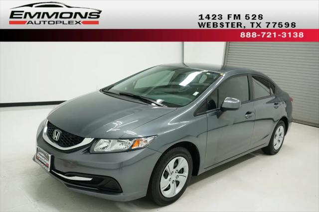 2013 Honda Civic LX for sale in Webster, TX