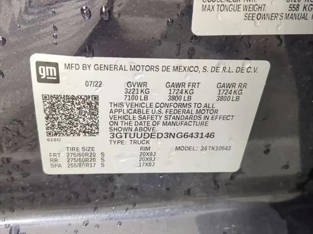 2022 GMC Sierra 1500 4WD Crew Cab Short Box SLT