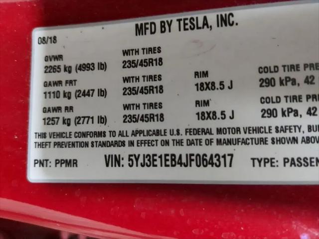 2018 Tesla Model 3 Performance