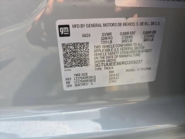 2024 GMC Sierra 1500 4WD Crew Cab Short Box AT4