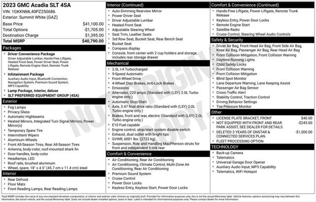 2023 GMC Acadia FWD SLT