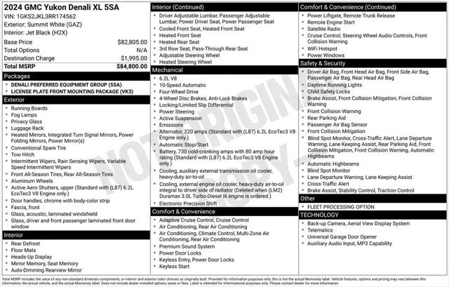 2024 GMC Yukon XL 4WD Denali