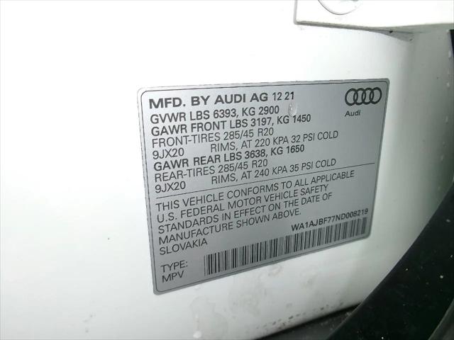2022 Audi Q7 Premium 45 TFSI quattro Tiptronic