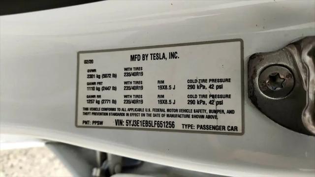 2020 Tesla Model 3 Long Range Dual Motor All-Wheel Drive