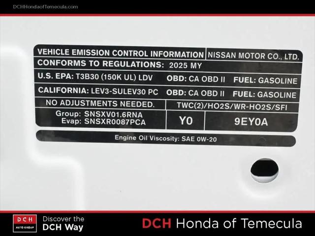 2025 Nissan Versa 1.6 S