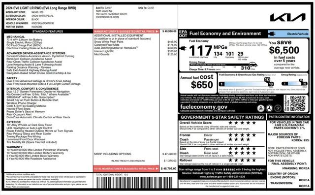2024 Kia EV6 Light Long Range