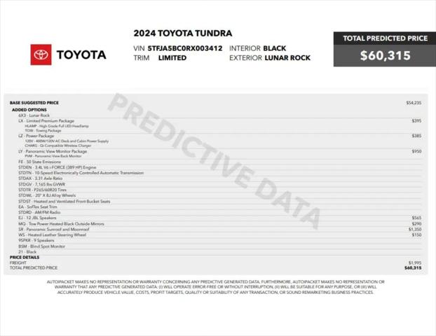 2024 Toyota Tundra Limited