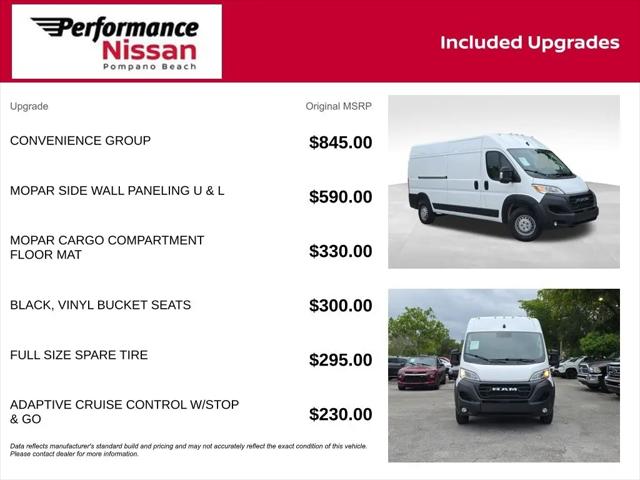2025 Ram ProMaster 2500 Cargo Van Tradesman High Roof 159" WB w/Pass Seat