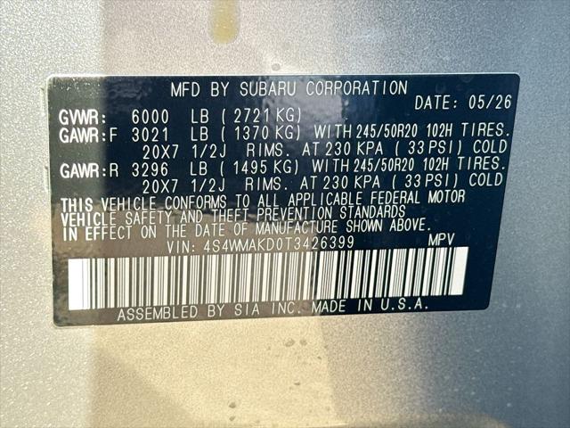 2026 Subaru Ascent Touring 7-Passenger