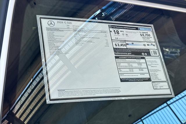 2026 Mercedes-Benz G 550 G 550