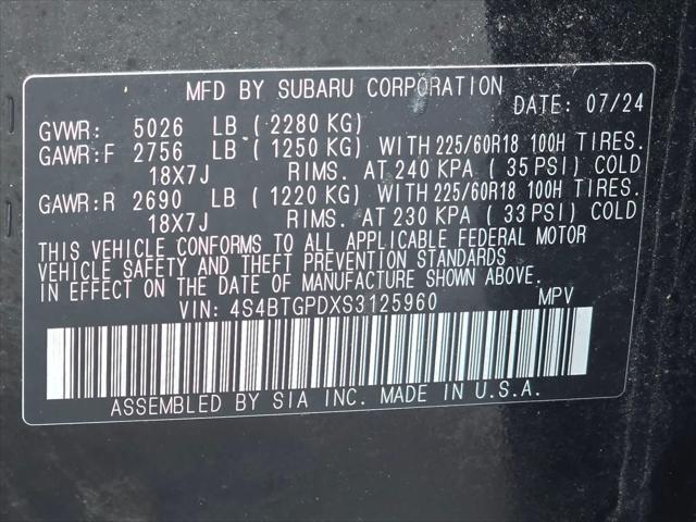 2025 Subaru Outback Touring XT