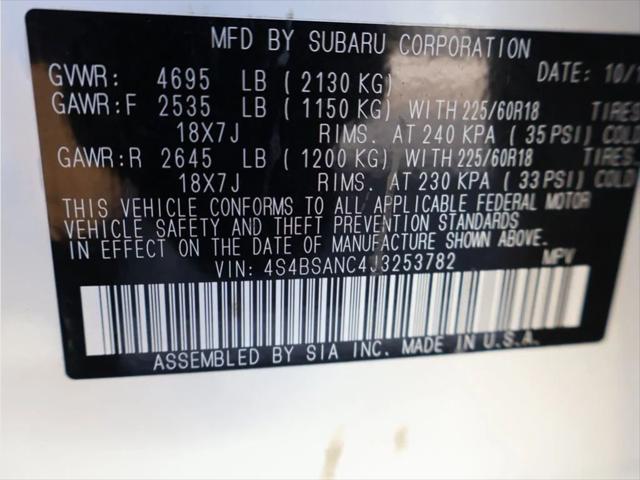 2018 Subaru Outback 2.5i Limited