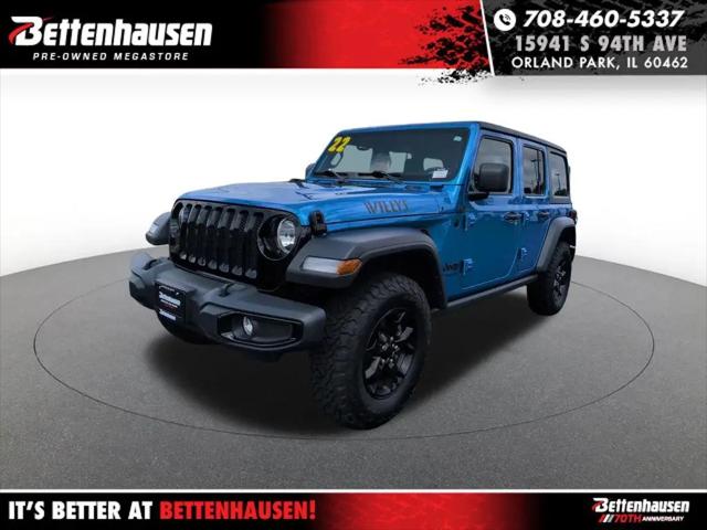 2022 Jeep Wrangler Unlimited Willys Sport 4x4 for sale in Orland Park, IL
